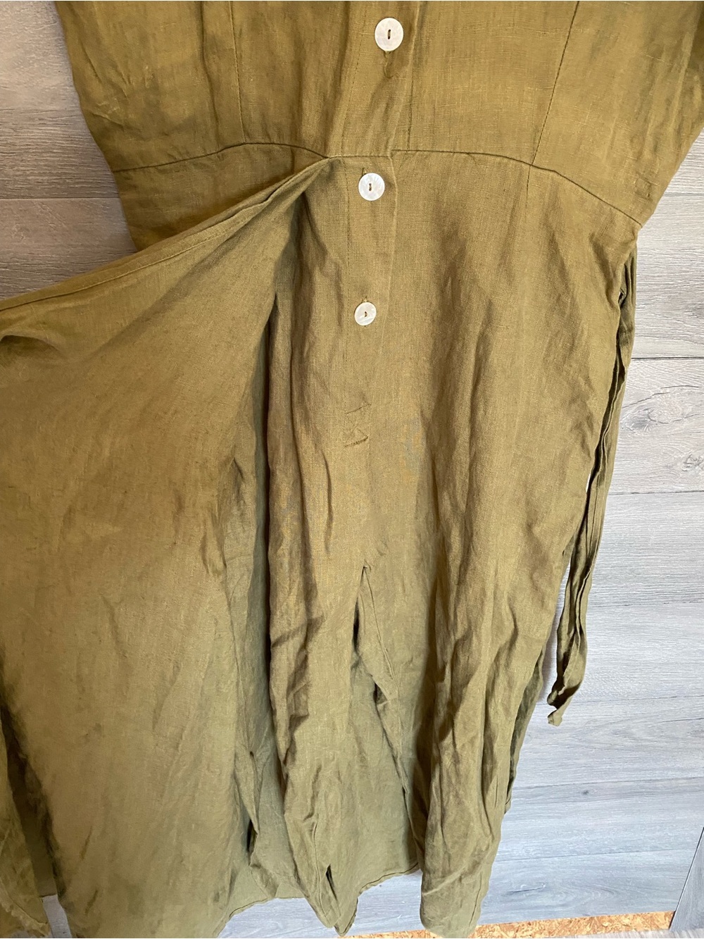 Myrah Penaloza Temple Wrap Playsuit Linen - Picture 4 of 9